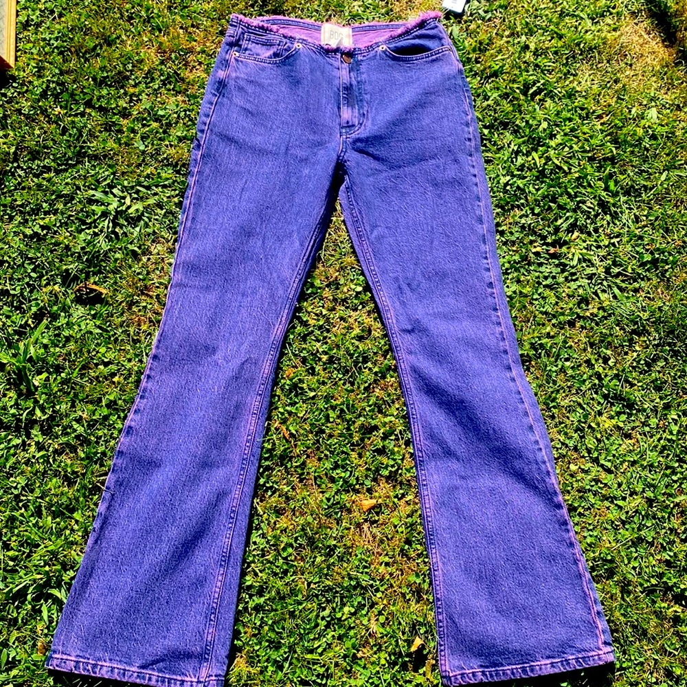Urban outfitters low rise flare jeans In purple